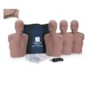 PRESTAN Professional Adult Jaw Thrust Manikin w/ CPR Monitor - Medium Skin Tone (4-pack)