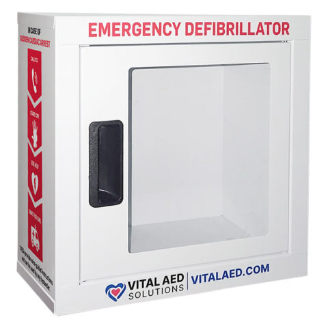 Deluxe Wall AED Cabinet With Graphical Rescue Steps