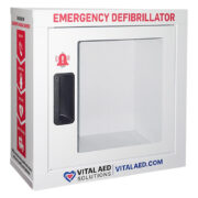 Deluxe Wall AED Cabinet With Graphical Rescue Steps and Alarm